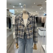 이프네(IFNE) (DN2WJK24) 체크더블크롭자켓