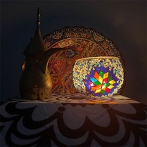 스테인드글라스 스탠드 미니 터키 협탁 조명 중동 인테리어 식탁 거실 베란다 다양한 조명 등, D_C-04