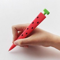 수박 샤프 0.5mm 실리콘 말랑말랑 젤리 문구용 학용품