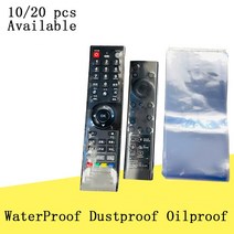 에어컨 부품 10/20PCS 투명 수축 필름 가방 방수 방진 보호 커버 TV 리모컨 플라스틱, [03] 20PCS 6X25CM