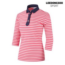 이동수 골프웨어 여성 긴팔 피케 티셔츠 핑크 F9ATS2030-P1 [MODA outlet D]