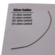 납땜용실납 와이어 인두 실버 솔더 저온 브레이징 용접봉 1.0mm x 250mm 2 5 10 15, 은 15
