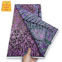 가나 스타일 드레스용 앙카라 왁스 골드 더스트 프린트 아프리카 리얼 알리바바 익스프레스 100% 면 원단, [01] 6 yards, [06] 6