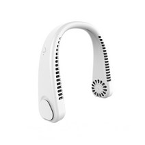 지파워 넥밴드 선풍기 넥풍기 목걸이 휴대용 핸디 선풍기 SRFAN-01, 넥밴드선풍기 화이트