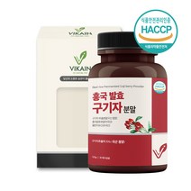 홍국발효구기자 청양구기자 베타인 유산균 홍국균 흥국 발효구기자 분말 가루 건구기자 구기자차 효능 고지베리 식약처 해썹, 1개