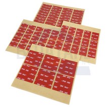 3M VHB 4910 초강력 투명 폼 사각 조각형 양면 테이프 Mar2979Ea, 20mm x 30mm-15개입