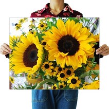 FASEN 보석십자수 DIY 키트 40 x 50 cm, ZSL009햇살 해바라기