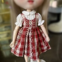 브라이스 호환 구체관절인형의상 브라이스 플라워 드레스 스 스커트 인형 의류 BJD Pullip Ob24 Azone Li, 02 dress-B_01 blythedoll