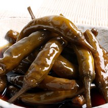 [식품의즐거움]청양골 수제 고추장아찌 500g 3종(맵지않은약간매운청양고추), 고추장아찌 청양고추맛 500g