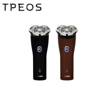 티피오스 프리미엄 전동 전기 면도기 IPX6 생활방수, 러버블랙