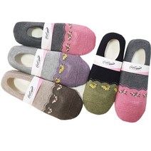 양말하우스 여성 겨울덧신 숙녀용 성인여성용 크로커다일 헤이즐 파일덧신 (5종)