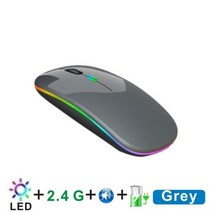 RGB 충전식 무선 마우스 컴퓨터 인체 공학적 미니 사일런트 USB 오피스 게임용 PC 노트북 Macbook 샤오미 Huawei, M81 lumino미국 3