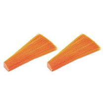 2 팩 플라이 타이 재료 드라이 및 님프 낚시를 위한 밝은 색상 플라이 타이, 38mm, 나일론, 주황색