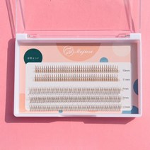 메이크업 셀프 속눈썹 브라운 가닥속눈썹 DIY V컬 A컬세트, 브라운 컬혼합 속눈썹세트