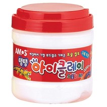 문구랑만들기랑 아모스 클레이 아이클레이 버킷 400g 10가지색상, 흰색
