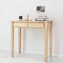 벤트리 베이직 원목 서랍 콘솔 테이블 2size (폭좁은 테이블), 베이직 2서랍 콘솔 (80 size)