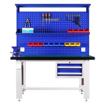 포장작업대 이동작업대 작업용다이 조립대 고무매트, 1500x750싱글테이블+싱글행잉보드