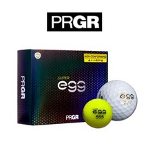 정품PRGR SUPER egg 2피스 슈퍼에그 골프공 논현골프샵 논현골프용품 골프타임, 색상 : 옐로우