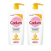 Cadum 카덤 쉬르그라 아몬드 오일 시어버터 바디워시 샤워 젤 750ml 2팩