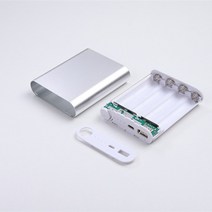 파워뱅크 자작배터리 캠핑용배터리 5개/몫 금속 보조베터리 DIY 키트 스토리지 케이스 상자 무료 용접 한, 01 silver