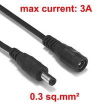 5.5mm 2.1mm 잭 전원 연장 코드 1-10m 구리 와이어 LED 스트립에 대 한 5V 12V DC 커넥터 케이블 태양 전지 패널 CCTV 카메라 라우터, [02] Black, [03] 5 pcs, [08] 10m