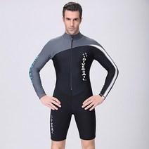 다이빙 웻슈트 드라이슈트 바다수영 서핑 Dive & Sail-네오프렌 소재 다이빙 수트 커플 스킨 슈트 바, 01 Men Black long 606B_05 XL