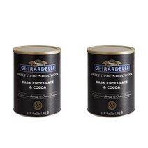 Ghirardelli 기라델리 미국 스위트 그라운드 다크 초콜렛 코코아 파우더 1.36kg x2개, 2개