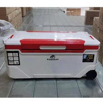 바다 낚시 아이스박스 48리터 70리터 85리터 바퀴 갈치 한치 쿨러 바퀴형, 70리터 -적백