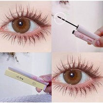 번지지않는마스카라 워터프루프 롱래쉬 컬러 볼륨 속눈썹픽서 블랙 두꺼운 고정 컬링 방수 자연스럽게 이 번지지 않는 전문 메이크업 제품, 브라운 마스카라