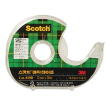 3M 쓰리엠 반투명 스카치매직테이프 낱개 12mm 810D