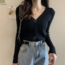 라페나 여성 니트 크롭 가디건