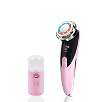 뷰티디바이스LED 페이스 라이트 테라피 따뜻한 페이셜 마사지 리프트 장치 전기 스킨 스크러버 셔블 에스, 08 Type 4 Pink