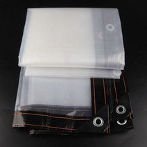 야외 캠핑 바닥 방수포 그라운드 시트 0.1mm 투명 PE필름 방수타포린 발코니 정원 차양, 1x3m