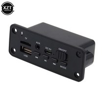 MP3플레이어XZT DC 5V 블루투스 MP3 WMA 디코더 보드 오디오 모듈 USB TF 라디오 무선 FM 수신기 플레이어, 02 black