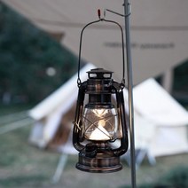 더준 레트로 빈티지 감성 캠핑랜턴 캠핑전등 이너텐트랜턴 호야등 호롱불 램프, 레드