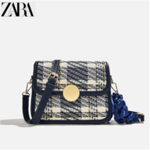 2022년 ZARA 자라 금장 패브릭 숄더 미니백