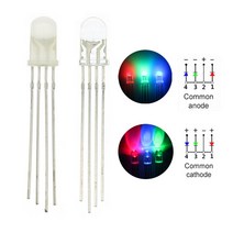 아두이노 키트 코딩 입문 교육 보드 점퍼선 100 개/묶음 4pin 5mm RGB LED 발광 다이오드 표시기 Arduino, 03 Fog anode