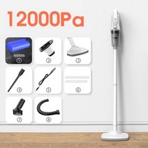 9000Pa/12000Pa 대형 흡입 USB 충전식 휴대용 미니 무선 수직 세척 진공 청소기 가정용 자동차 가구 용, Type 3