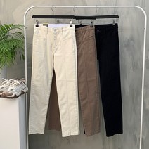 [신상무배]프론 절개 포인트 스판 히든 밴딩 일자 팬츠
