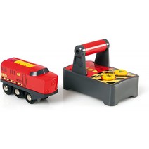 BRIO World-33213 원격 제어 열차 엔진 | 3 세 이상 어린이를위한 2 피스 기차 장난감