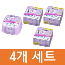 비오레 클렌징티슈 본품 1개 리필 3개세트 (46매입 4개세트) 후쿠다케코튼