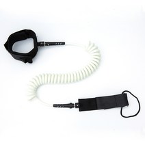 서핑보드 신발끈 돛 안전줄 SUP회전식 구조로프 신축줄 수상스키 판부품, T06-화이트색