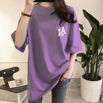 [오늘발송] 스타일아유 여성 LA 오버핏 레이어드 박스 반팔 롱 티셔츠 루즈핏 빅사이즈 여자 티셔츠