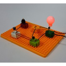 (BL-19) 타이머 등(Lamp) 만들기 DIY / 블럭보드 + 9V건전지 포함 (교육기관용)