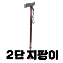 효도선물용 웰비 2단 조절식 노인지팡이 안전튼튼 지팡이, 1개