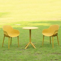 가구로드 라나라운드2인세트 야외테이블세트 카페테라스 펜션 리조트 인테리어 아웃도어, 라나라운드2인세트-옐로우