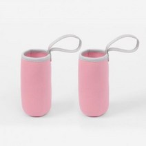 LNN713076네오프렌 물병파우치 보온병파우치 2p 280ml (연핑크), 1, 1