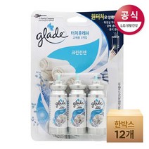 그레이드 터치앤후레쉬 화장실방향제 크린린넨 리필 13ml 3입x12개 한박스