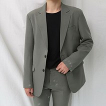 뉴메이드 필 스판 무지 싱글 정장 / 블랙 베이지 레드 브라운