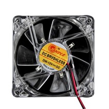 팬 온도 컨트롤러 80mm 컴퓨터 케이스 pc 케이스 냉각 12 v clear cpu 쿨러 rgb 4pin pwm led 12v 블레이드, 01 clear